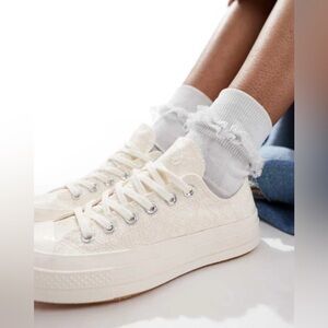 Converse Chuck 70 Oxford Low Lace Whimsigoth Vintage White (A13666C) | Women 6.5